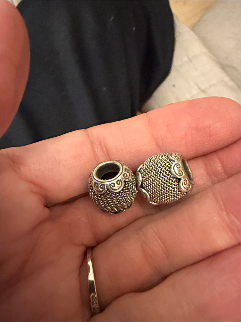 Brighton Silver Filigree Bead Charms